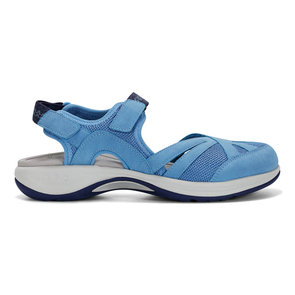 Easy Spirit Splash Flat Hiking Sandals Medium Blue