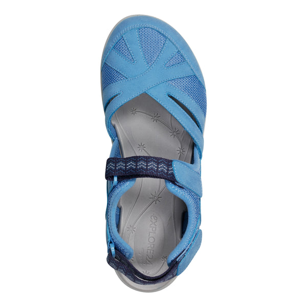 Easy Spirit Splash Flat Hiking Sandals Medium Blue