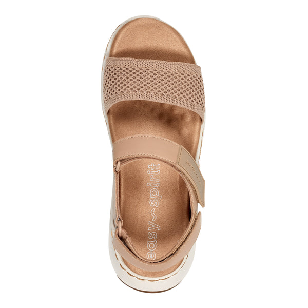 Easy Spirit Sway Casual Platform Sandals Natural