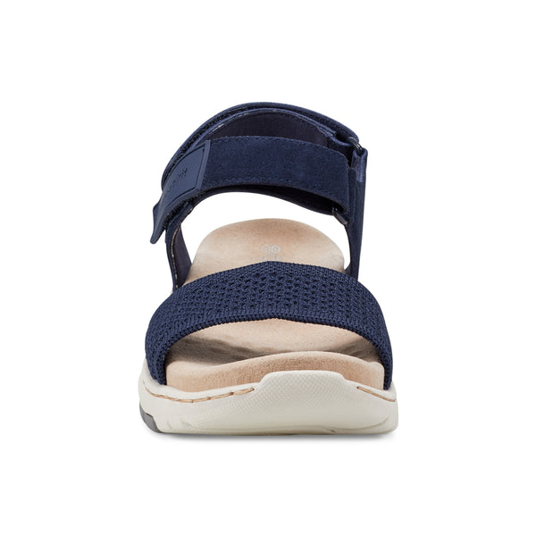 Easy Spirit Sway Casual Platform Sandals Navy