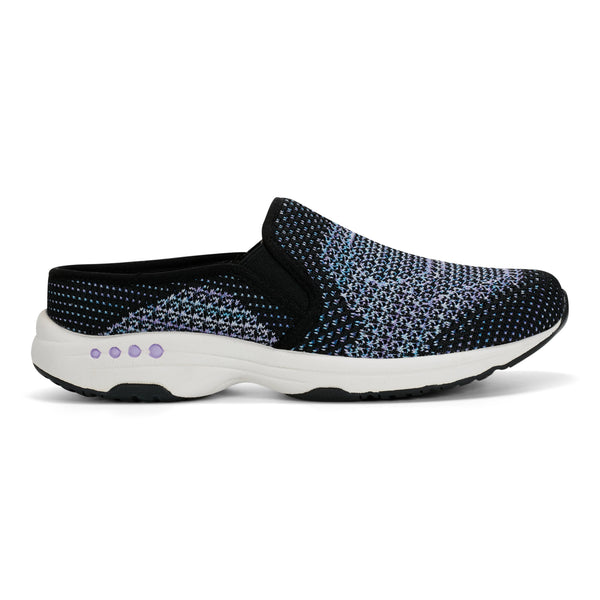 Easy Spirit Takeknit Eco Clogs Black/Blue Knit