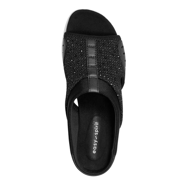 Easy Spirit Traciee Slip On Sandals Black Stone