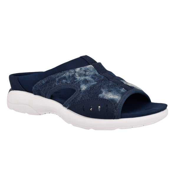 Easy Spirit Traciee Slip On Sandals Denim Tie Dye
