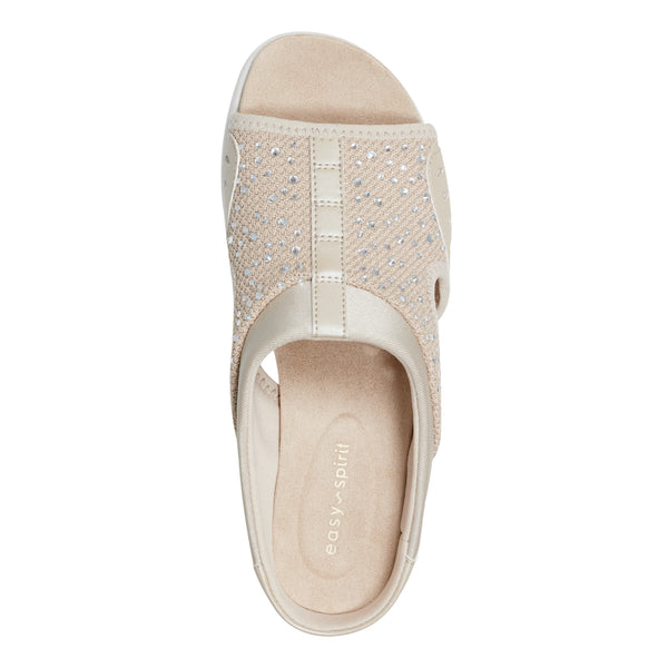Easy Spirit Traciee Slip On Sandals Natural Stone