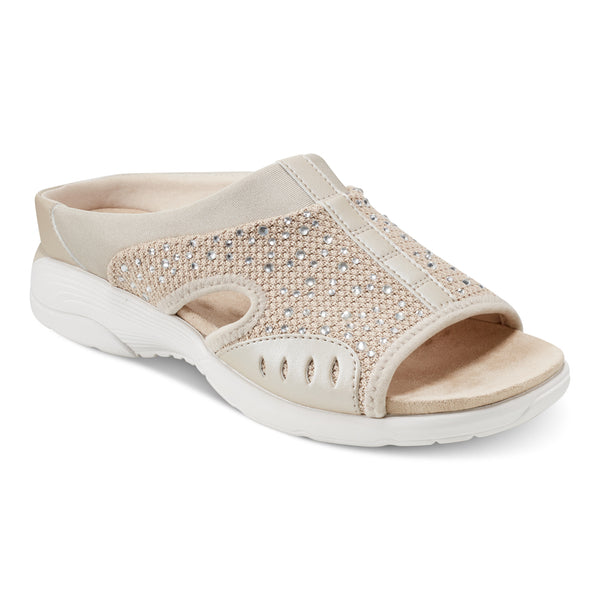 easy spirit Traciee Slip On Sandals Natural Stone