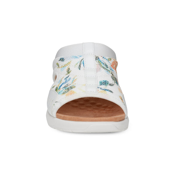 Easy Spirit Traciee Slip On Sandals White Floral
