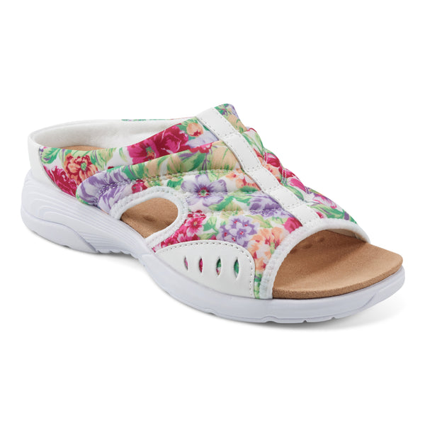 easy spirit Traciee Slip On Sandals White Floral