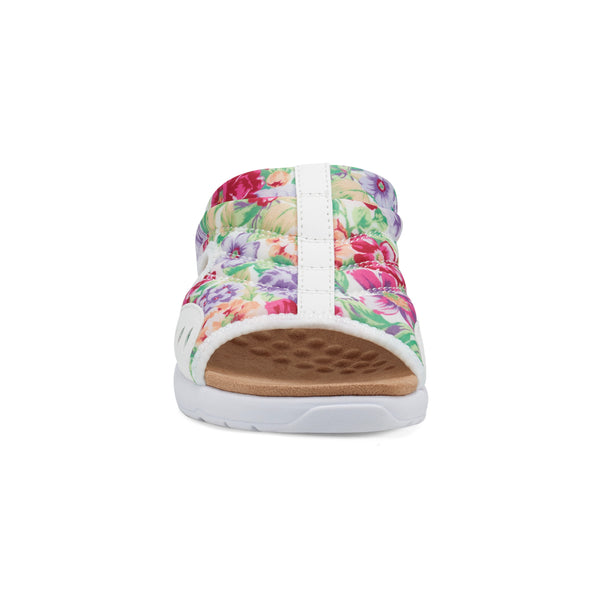 Easy Spirit Traciee Slip On Sandals White Floral