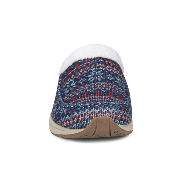 Easy Spirit Travelfurr Clogs Blue Fair Isle
