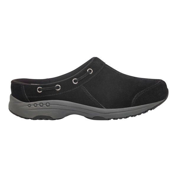 Easy Spirit Travelport Clogs Black Suede