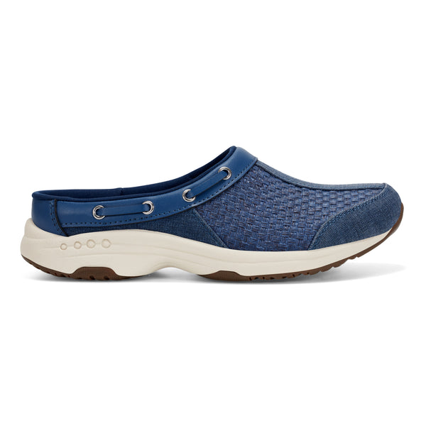 Easy Spirit Travelport Clogs Navy Woven