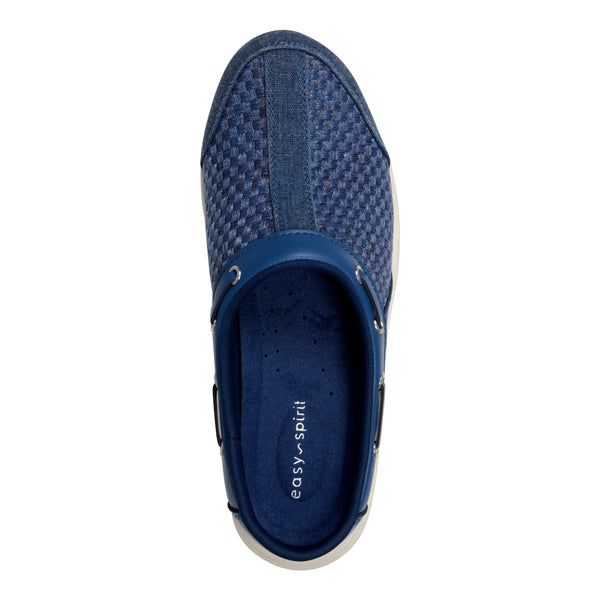 Easy Spirit Travelport Clogs Navy Woven