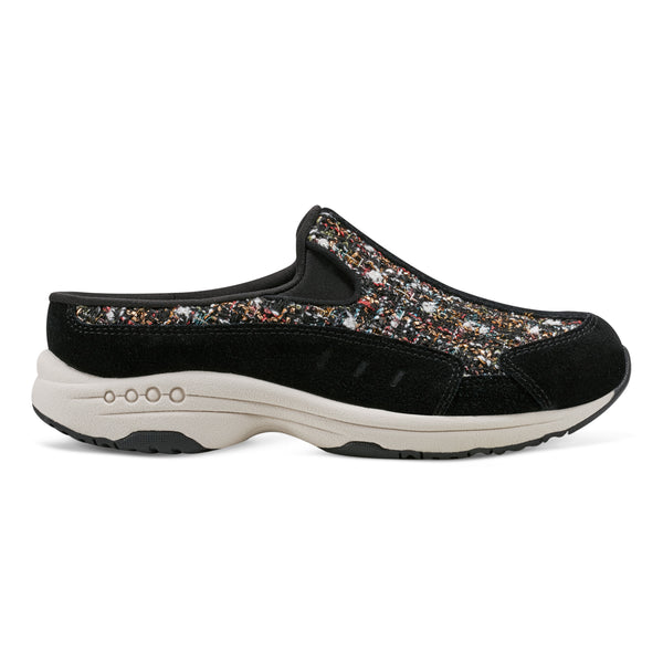 Easy Spirit Traveltime Clogs Black Boucle Multi