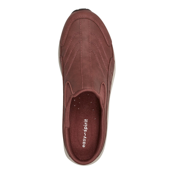 Easy Spirit Traveltime Clogs Dark Red