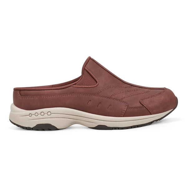 Easy Spirit Traveltime Clogs Dark Red