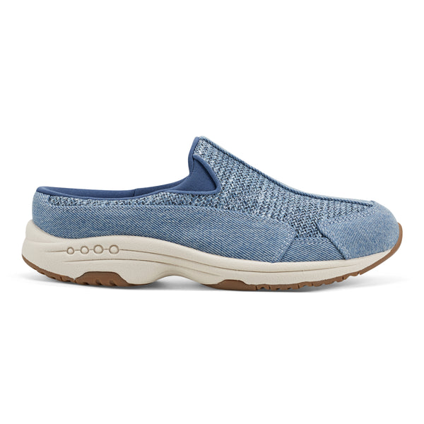 Easy Spirit Traveltime Clogs Denim Raffia
