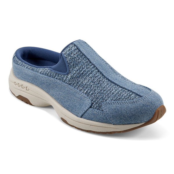 easy spirit Traveltime Clogs Denim Raffia
