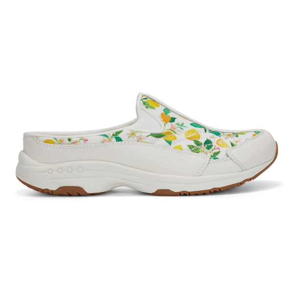 Easy Spirit Traveltime Clogs Lemon Print