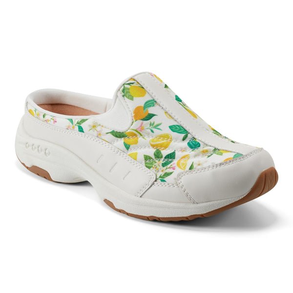 easy spirit Traveltime Clogs Lemon Print