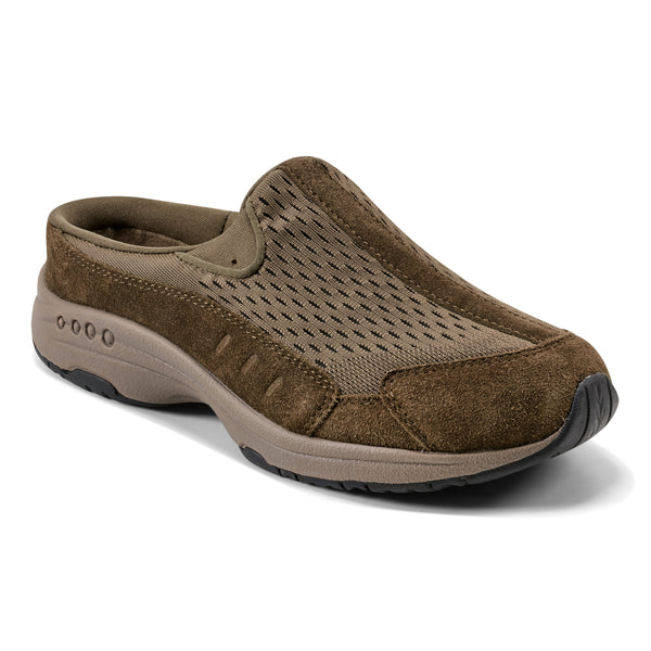 easy spirit Traveltime Clogs Olive Suede
