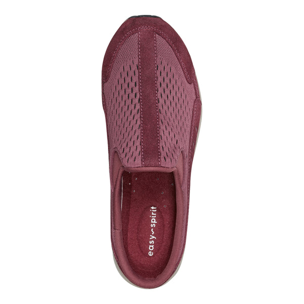 Easy Spirit Traveltime Clogs Red Suede