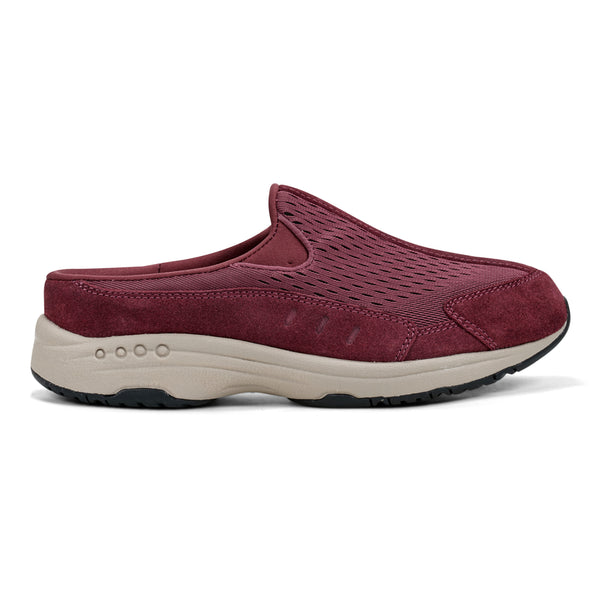 Easy Spirit Traveltime Clogs Red Suede