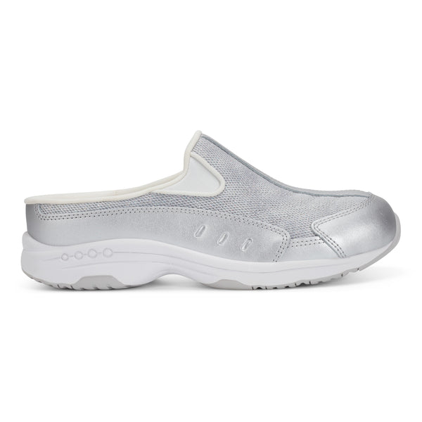 Easy Spirit Traveltime Clogs Silver