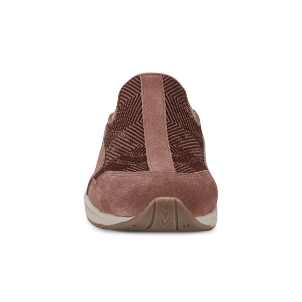 Easy Spirit Traveltime Clogs Taupe Velour Suede