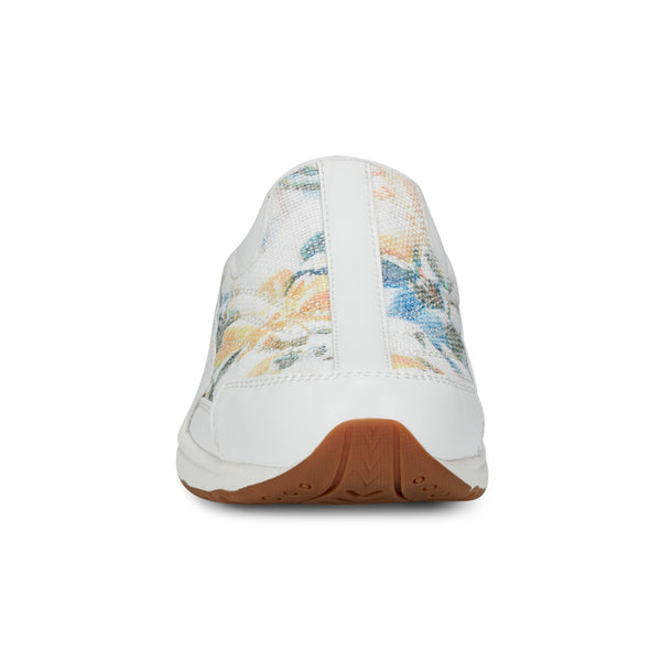 Easy Spirit Traveltime Clogs White Floral Print