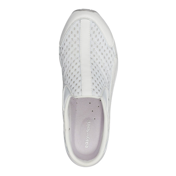 Easy Spirit Traveltime Clogs White Mesh