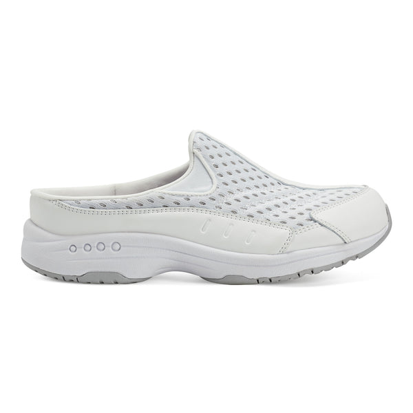 Easy Spirit Traveltime Clogs White Mesh