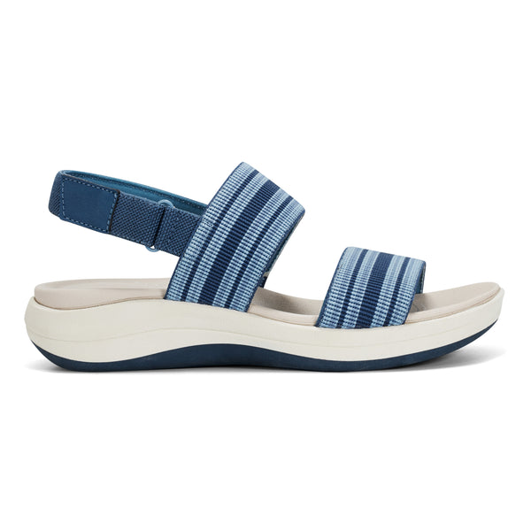 Easy Spirit Tristen Flat Sandals Blue