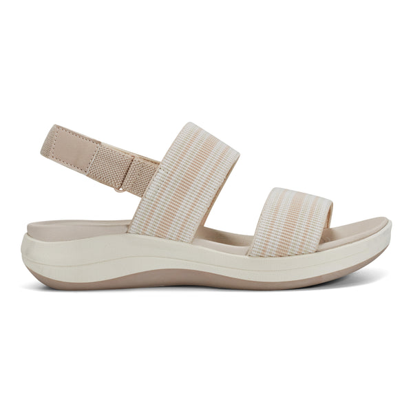 Easy Spirit Tristen Flat Sandals Natural