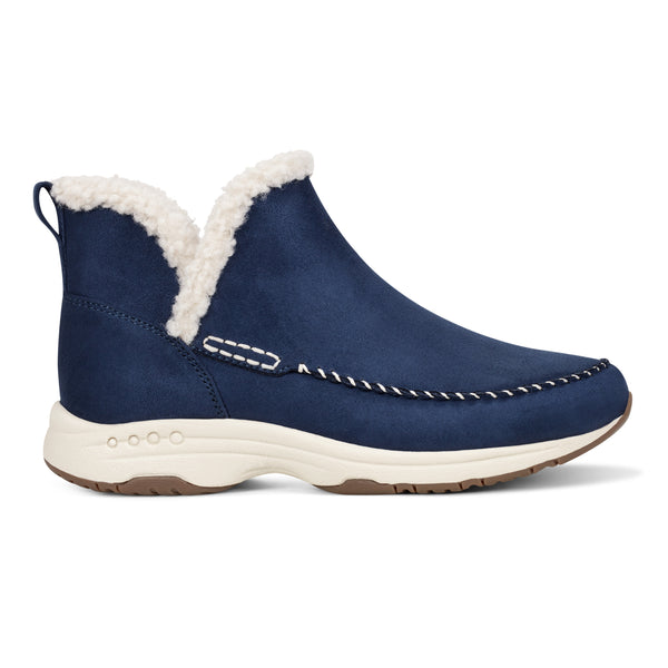 Easy Spirit Tuva Cozy Booties Navy