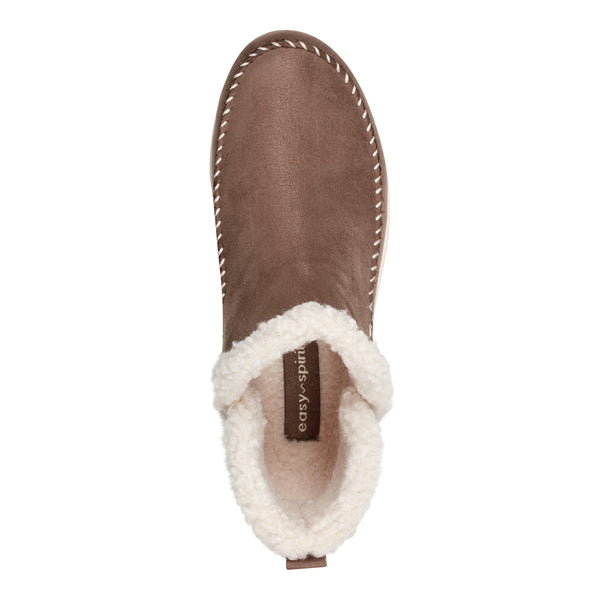 Easy Spirit Tuva Cozy Booties Taupe