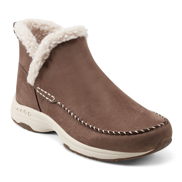 Easy Spirit Tuva Cozy Booties Taupe