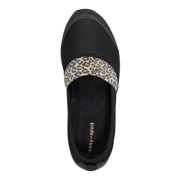Easy Spirit Twist Slip On Sneakers Black/Leopard