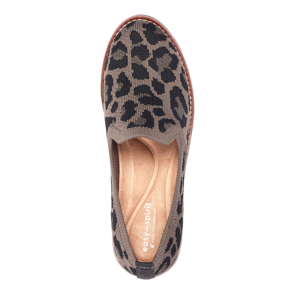 Easy Spirit Valina Casual Slip On Flats Leopard