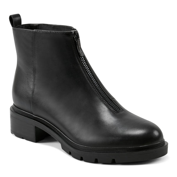 easy spirit Vasso Casual Booties Black Leather