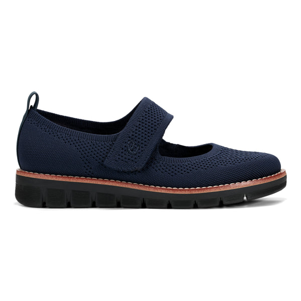 Easy Spirit Venna Casual Mary Jane Flats Navy