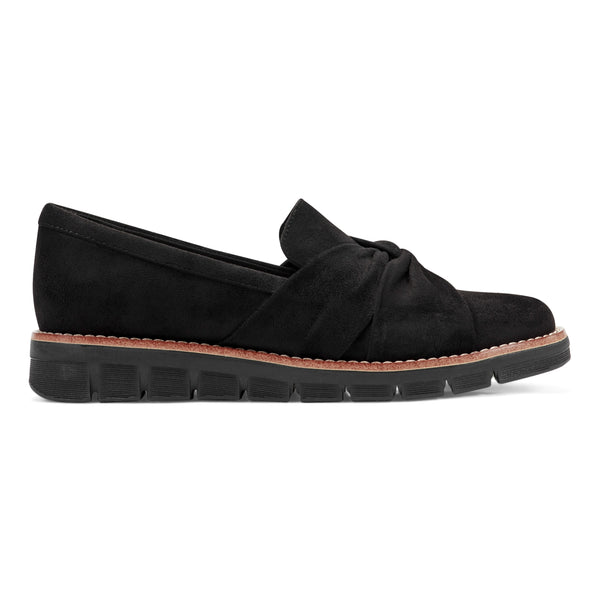 Easy Spirit Vitalia Knotted Slip On Loafers Black