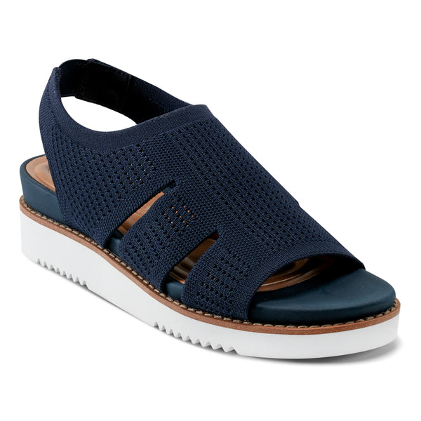 easy spirit Winslow Flat Sandals Navy