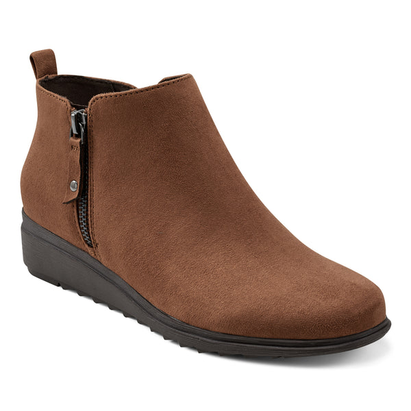easy spirit Yena Casual Wedge Booties Brown