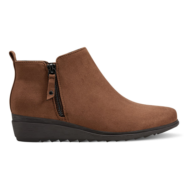 Easy Spirit Yena Casual Wedge Booties Brown