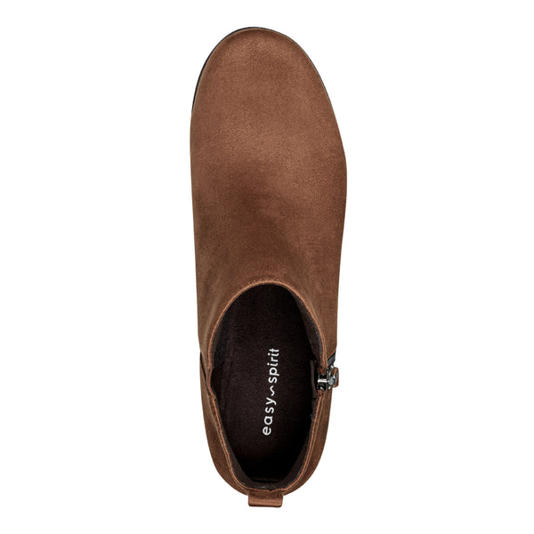 Easy Spirit Yena Casual Wedge Booties Brown