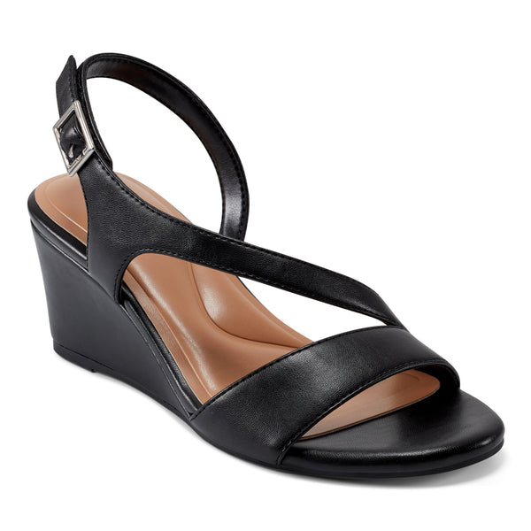 Easy Spirit Zoe Wedge Sandals Black