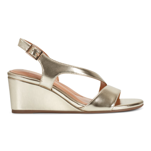 Easy Spirit Zoe Wedge Sandals Gold