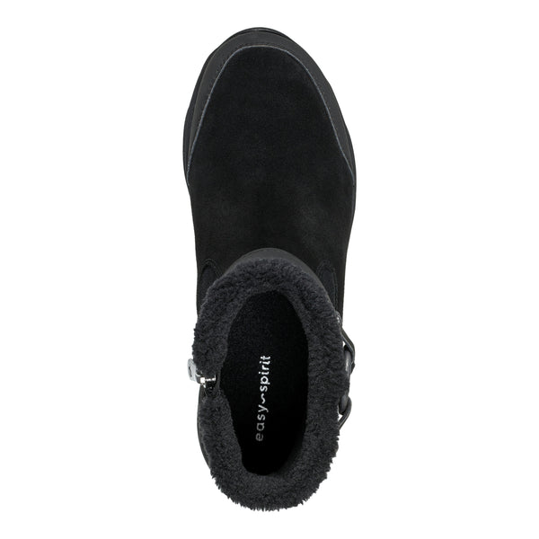 Easy Spirit Elinor Cold Weather Booties Black Suede