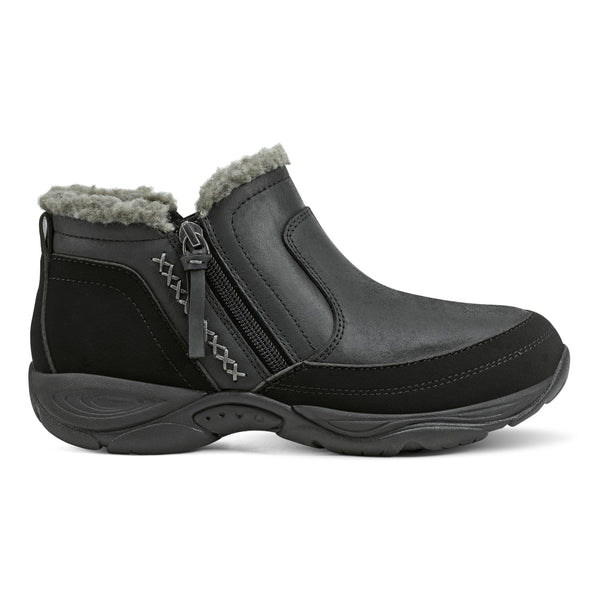 Easy Spirit Epic Cold Weather Booties Black Leather