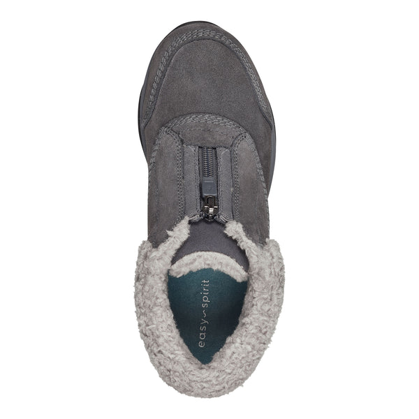 Easy Spirit Exclaim Cold Weather Booties Grey Suede